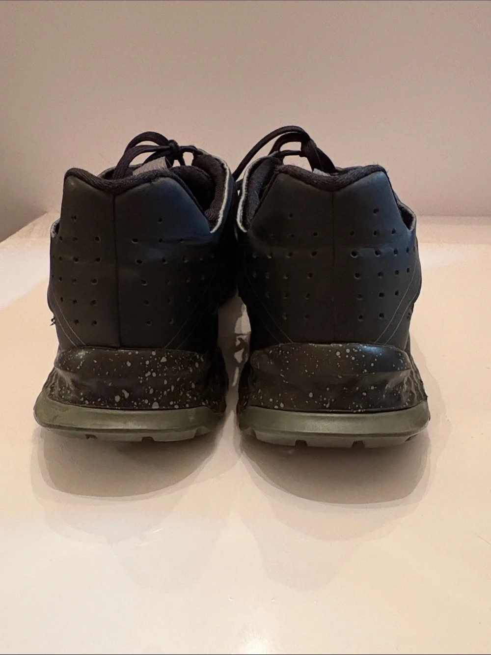 adidas Black and Gray Trail Sneakers with Large Logo